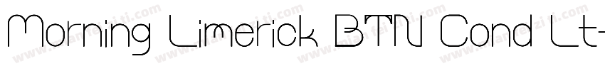 Morning Limerick BTN Cond Lt字体转换